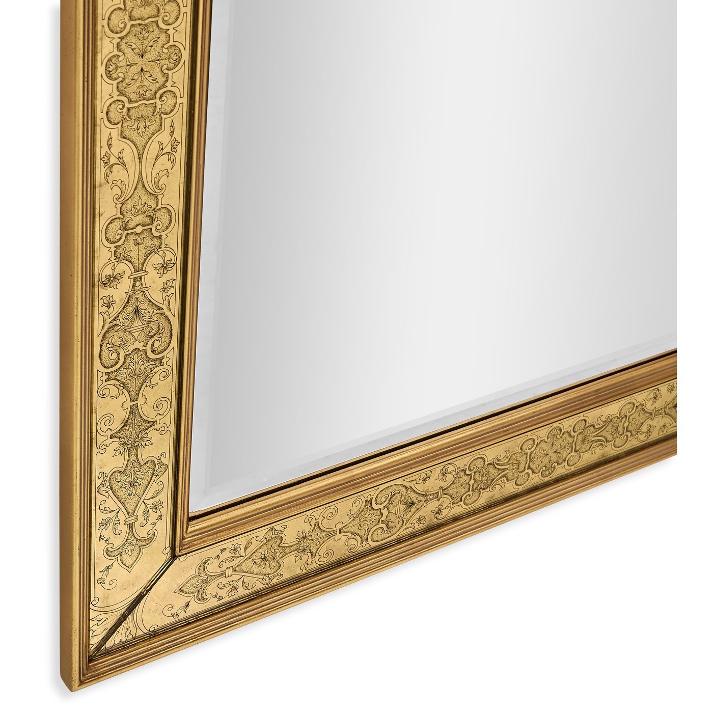 William & Mary Style Gold Églomisé Mirror