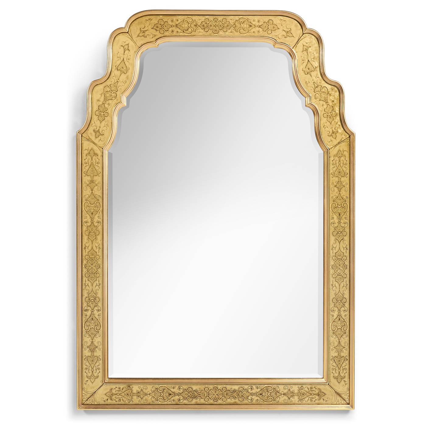 William & Mary Style Gold Églomisé Mirror