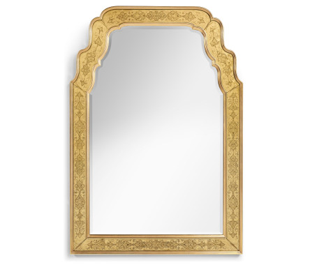 William & Mary Style Gold Églomisé Mirror