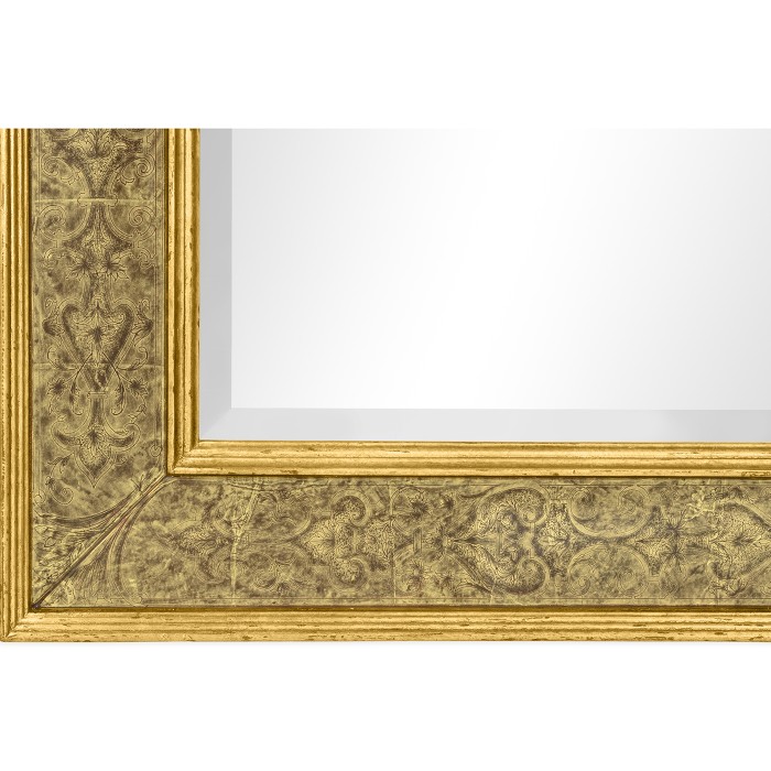 William & Mary Style Églomisé Framed & Gilded Mirror