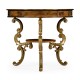 Oyster Round Table on Brass Base