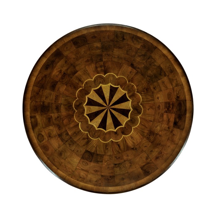 Oyster Round Table on Brass Base
