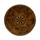 Oyster Round Table on Brass Base