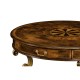 Oyster Round Table on Brass Base