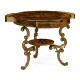 Oyster Round Table on Brass Base