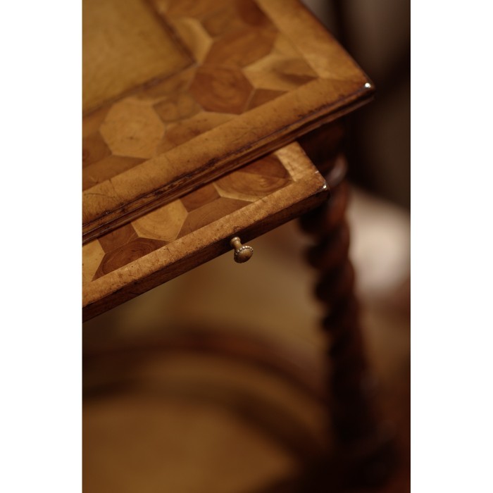 Square Oyster Coffee Table with Slides