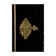 Small Black & Gold Chinoiserie Collectors Cabinet