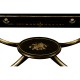 Small Black & Gold Chinoiserie Collectors Cabinet