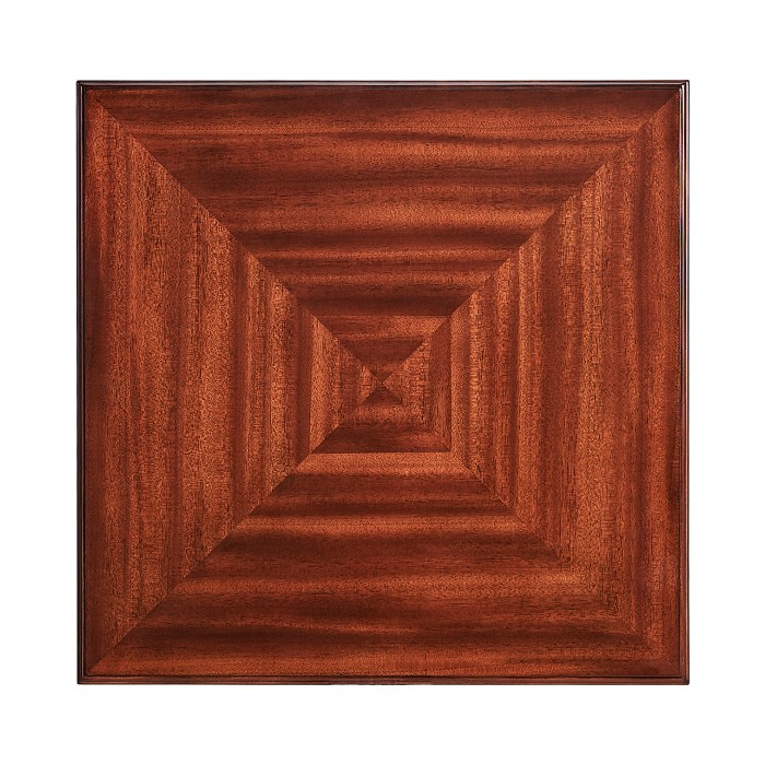 Oyster veneer square side table