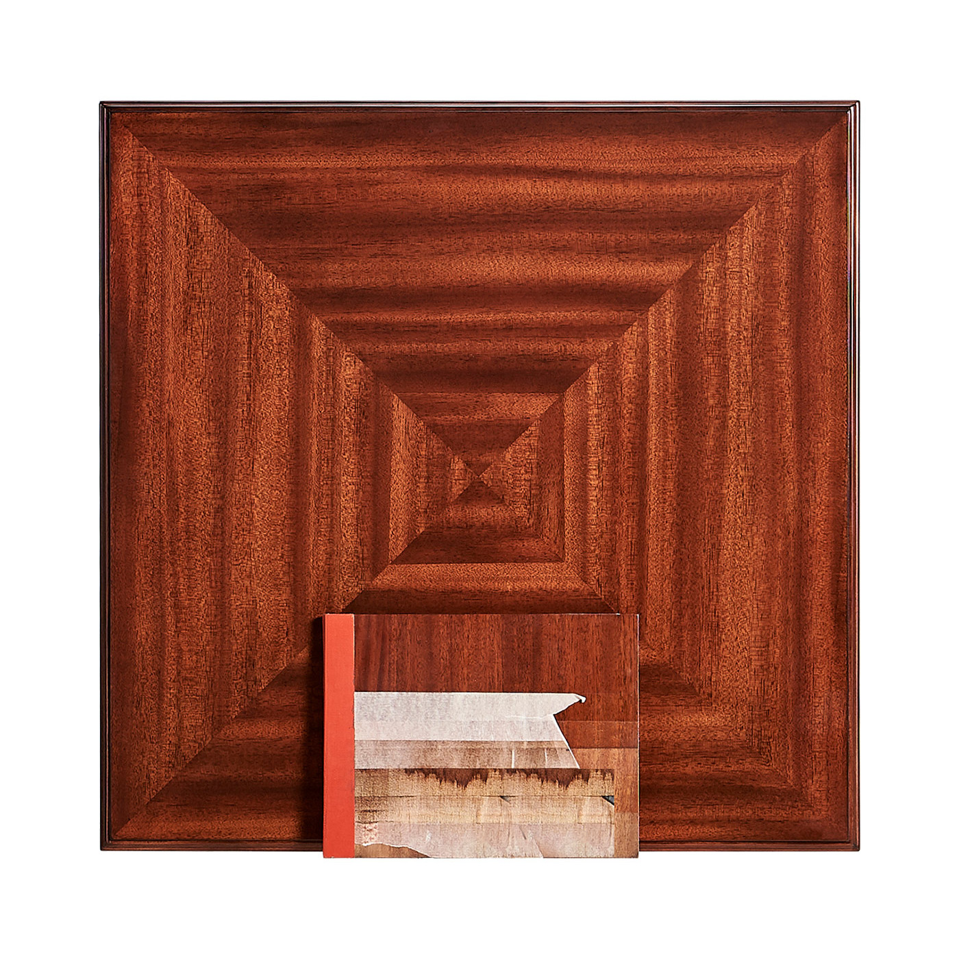 Oyster veneer square side table