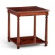 Oyster veneer square side table