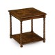 Oyster veneer square side table