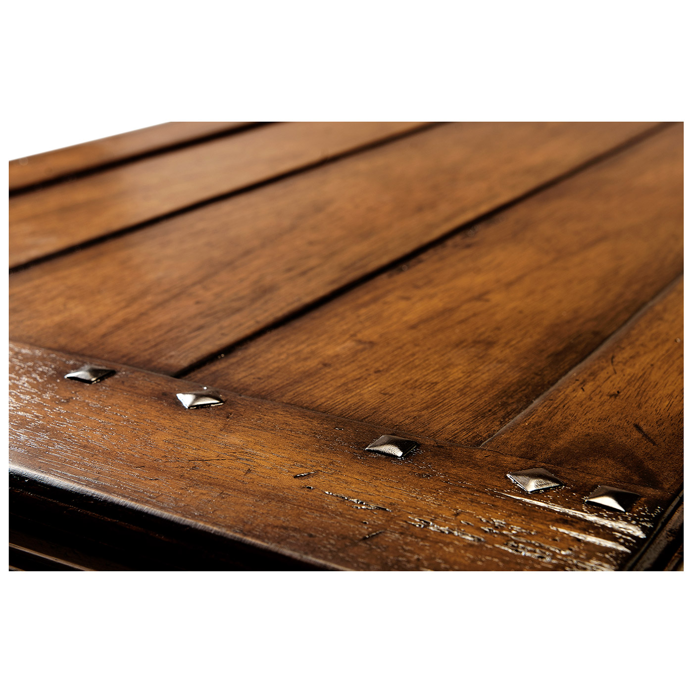 Planked walnut double sideboard