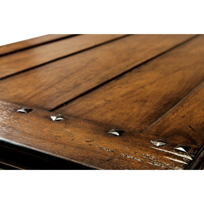 Planked walnut double sideboard