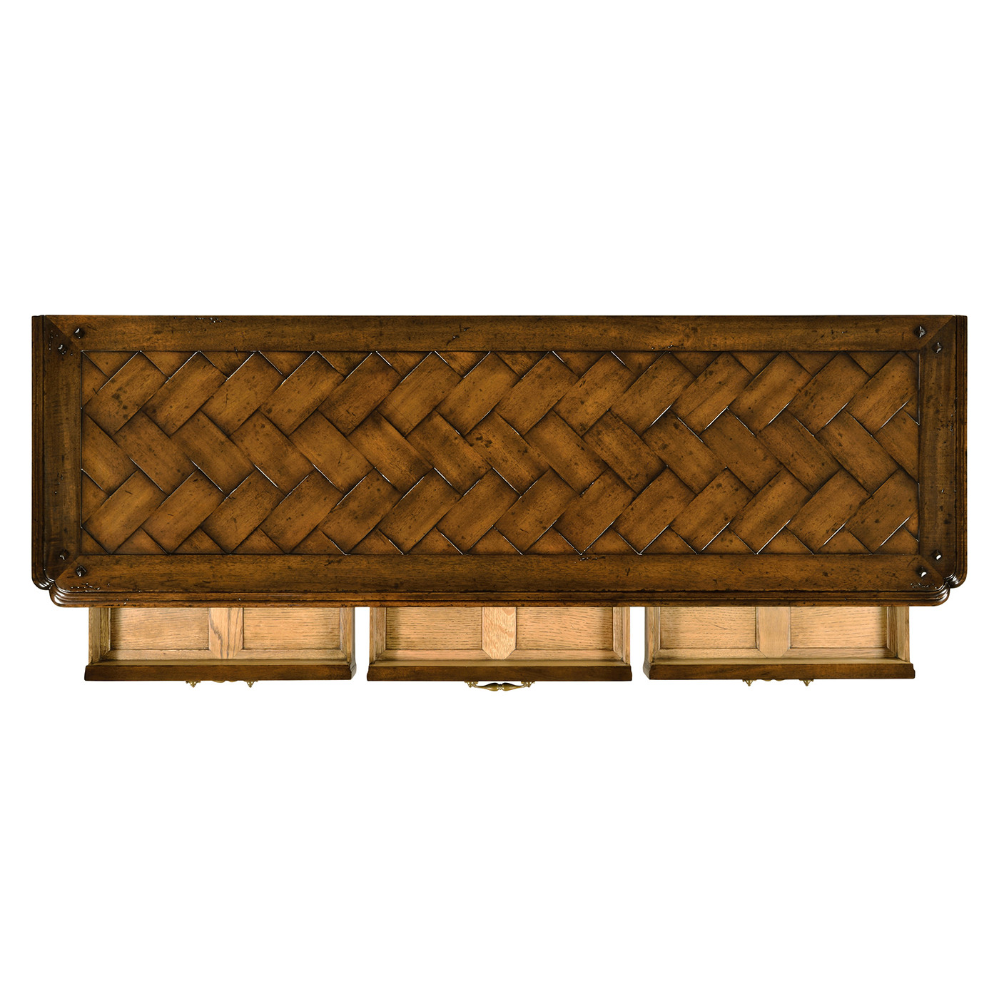 French style walnut console