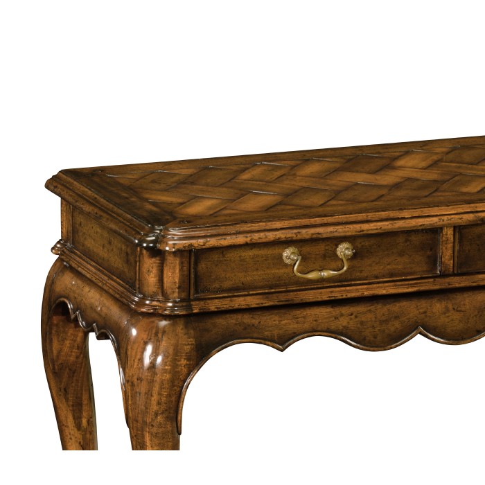 French style walnut console