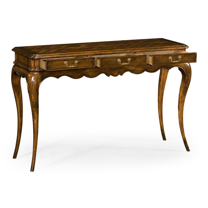 French style walnut console