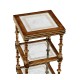 Walnut & Églomisé Five-Tier Étagère