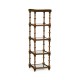 Walnut & Églomisé Five-Tier Étagère