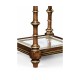 Walnut & Églomisé Four-Tier Étagère