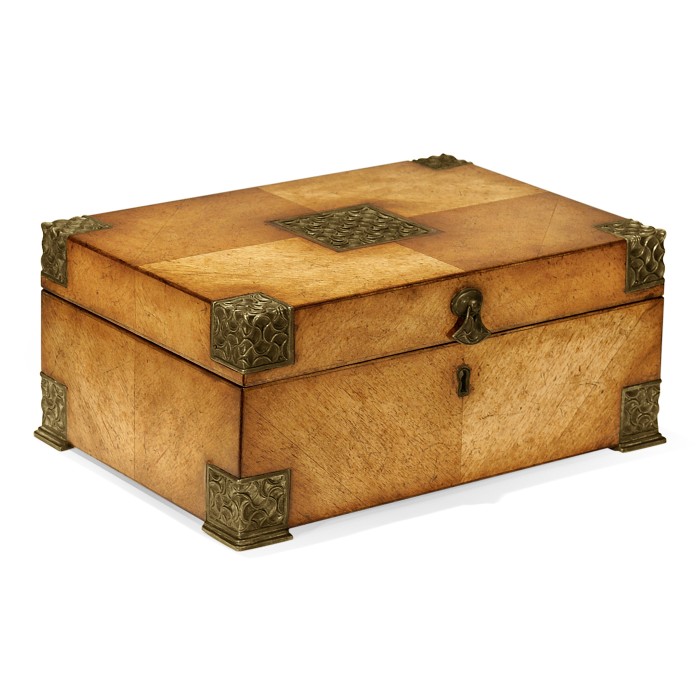 Lockable Deeds Style Box (Satinwood)