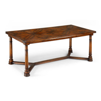Walnut Parquet Top Dining Table 79