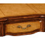 Leather & walnut bureau plat