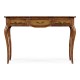 Leather & walnut bureau plat
