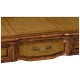 Leather & walnut bureau plat