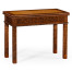 Leather & walnut games table