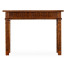 Leather & walnut games table