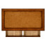 Leather & walnut games table