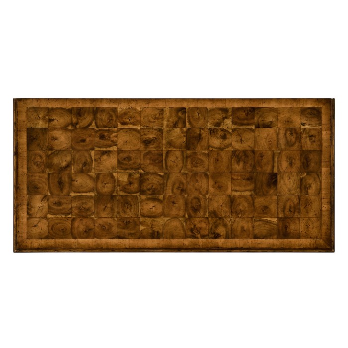 Oyster veneer small chest of drawers