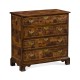 Oyster veneer small chest of drawers