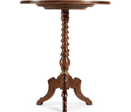 Églomisé & Walnut Round Wine Table