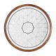 Églomisé & Walnut Round Wine Table
