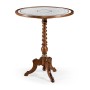 Églomisé & Walnut Round Wine Table
