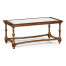 Walnut and Églomisé Rectangluar Coffee Table