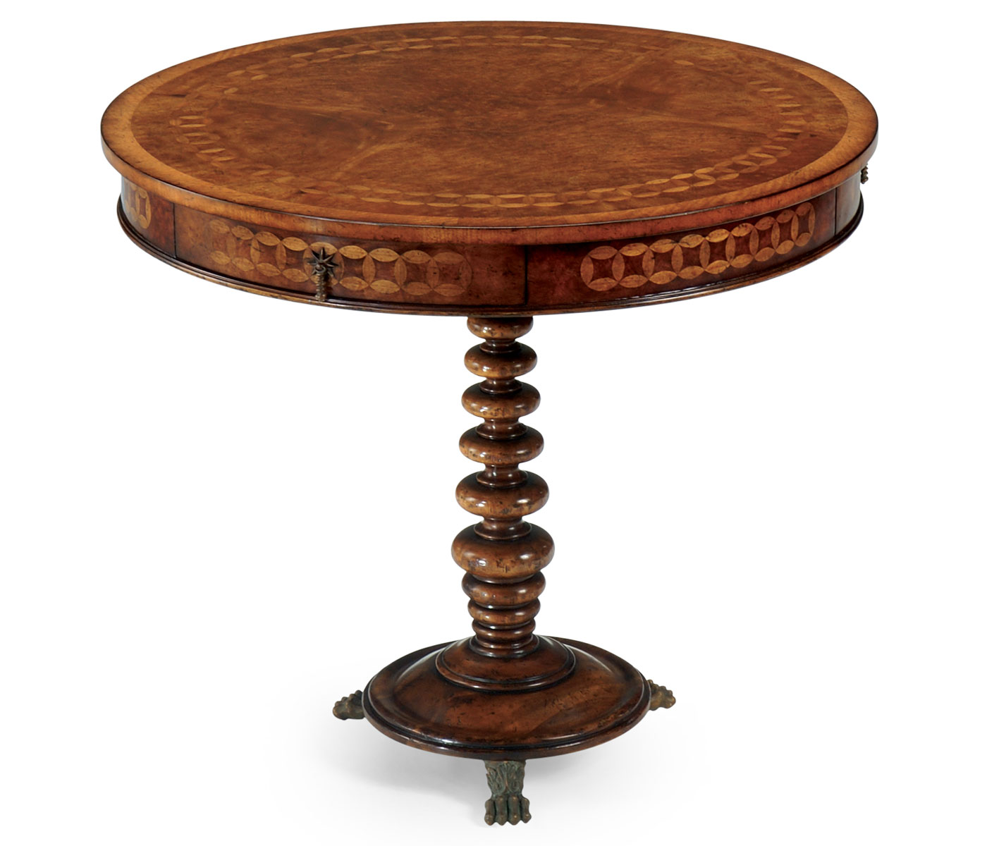 Rope twist round side table