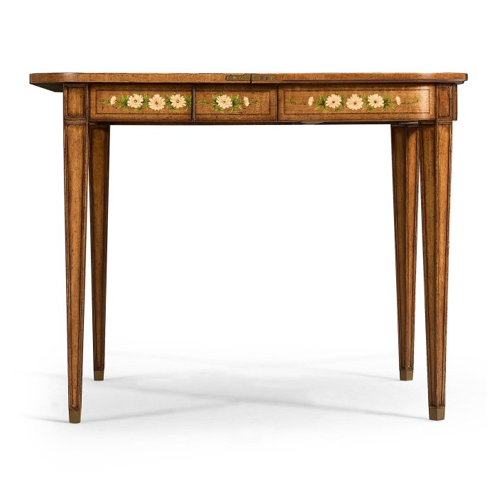 Satinwood Painted Card Table