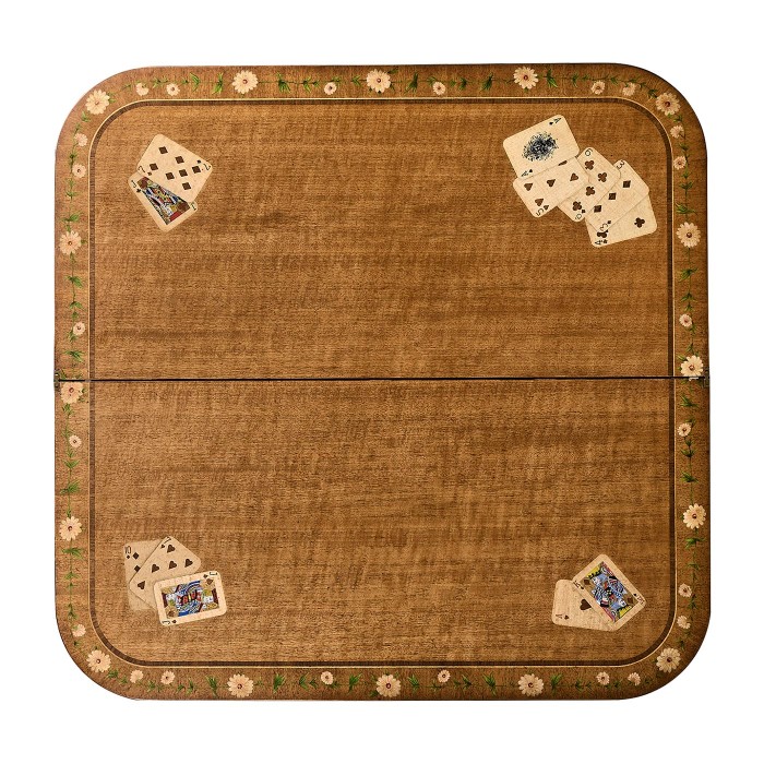Satinwood Painted Card Table