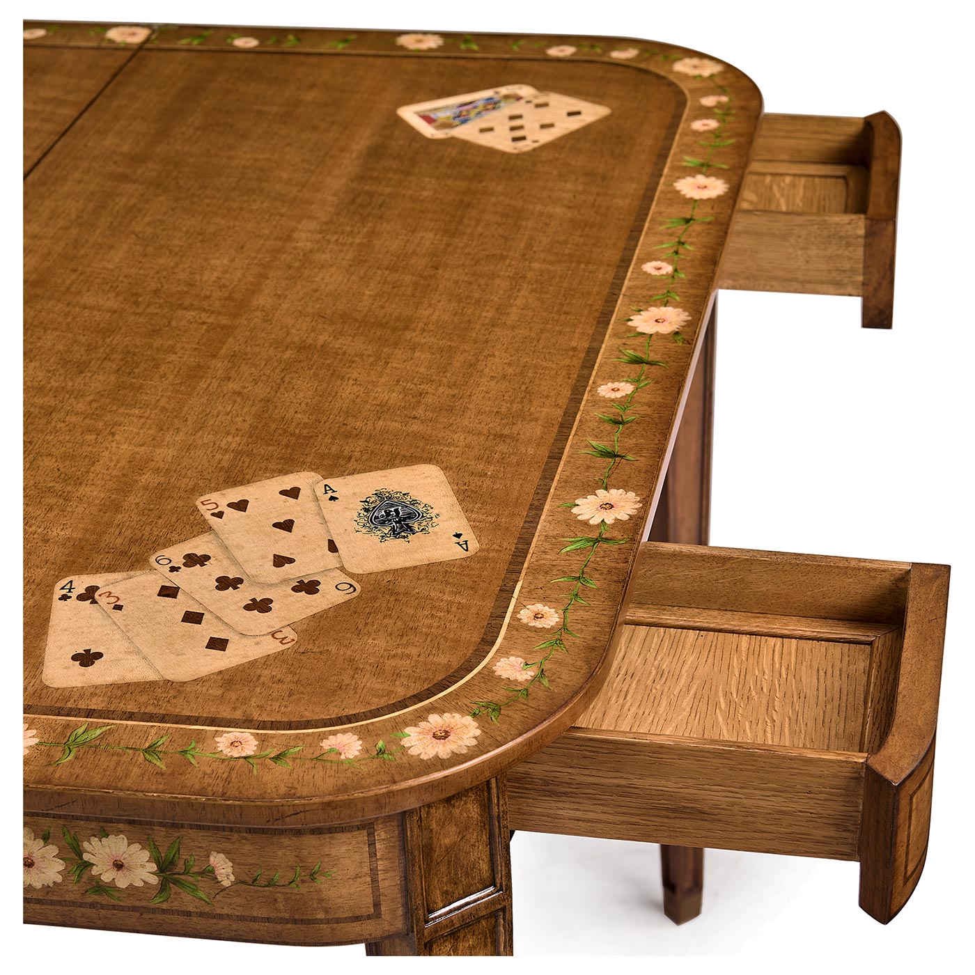 Satinwood Painted Card Table