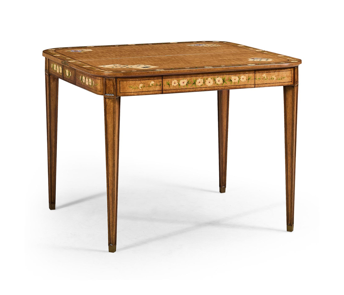 Satinwood Painted Card Table