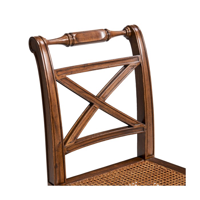 Regency Cross Frame Back Side Chair