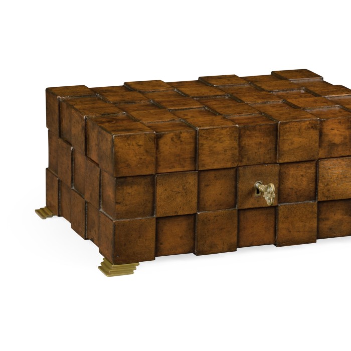 Tesselated Squares Rectangular Box