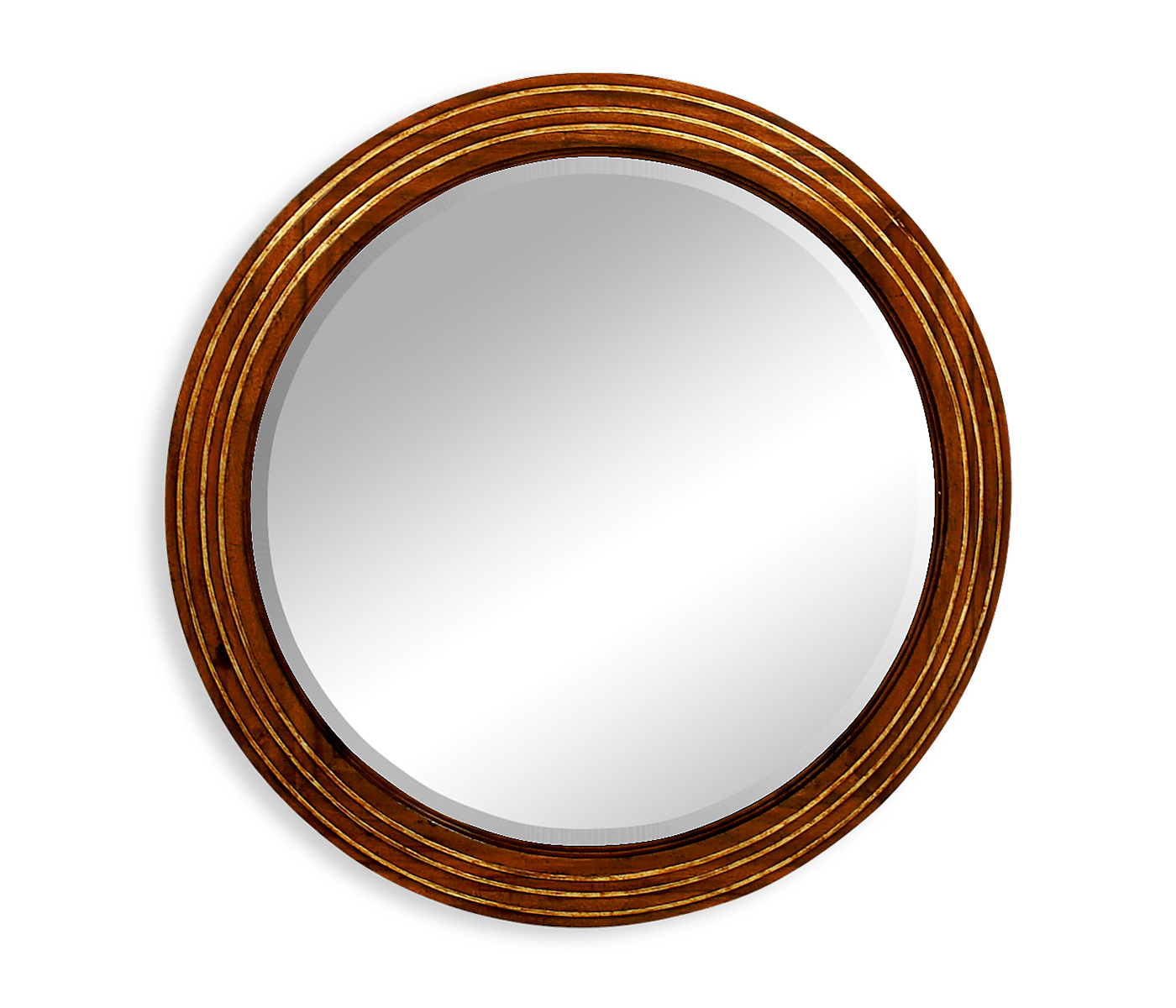 Large round églomisé mirror