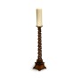 Buckingham Twisted Mahogany Floor Standing Candlestick