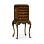 Walnut Silverware Collectors Cabinet