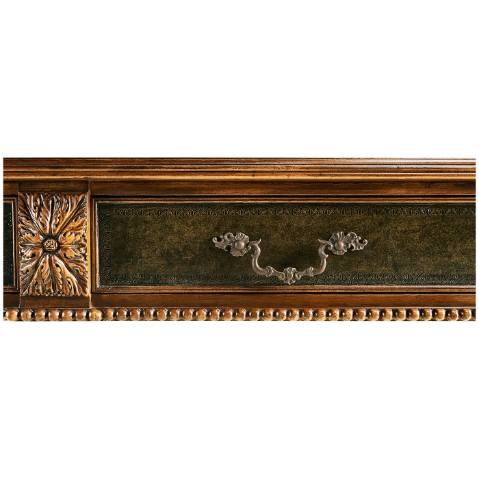 Italian Lions Paw Desk (Leather & Walnut)