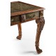 Italian Lions Paw Desk (Leather & Walnut)